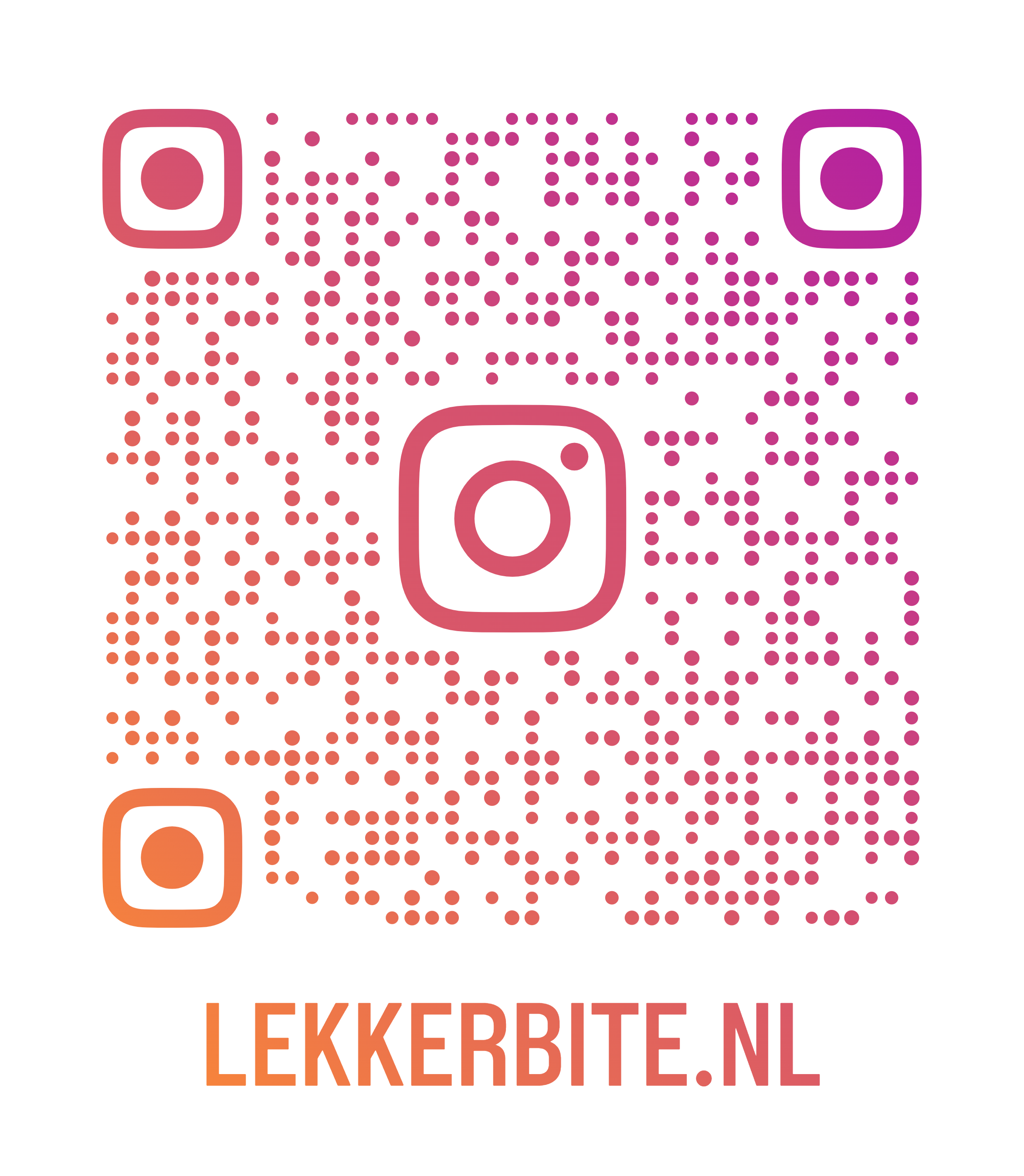 LekkerBite QR‑code