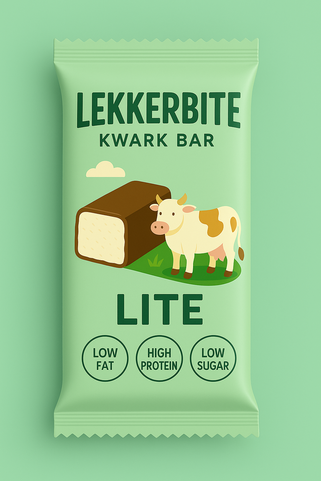 LekkerBite Lite — transparante flow‑pack